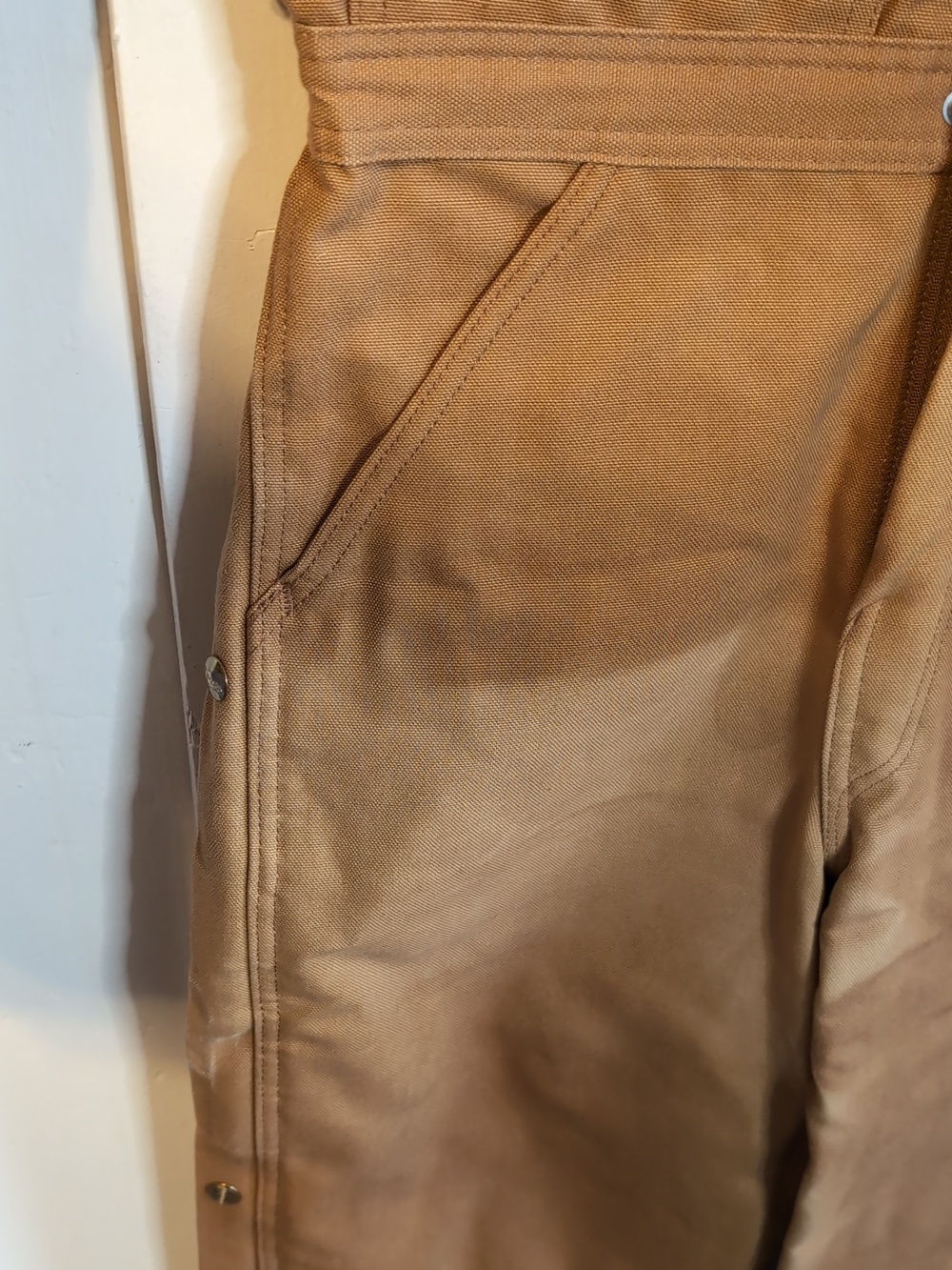 Carhartt X-01 Duck Quilt Lined Coverall Bibs mens XS 34 Reg - Picture 5 of 12
